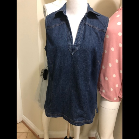 Ann Tyler loft jeans top - Picture 1 of 8